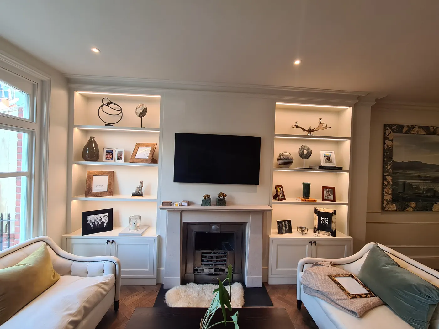 Alcove units, completed installation by Structure and Style Ltd